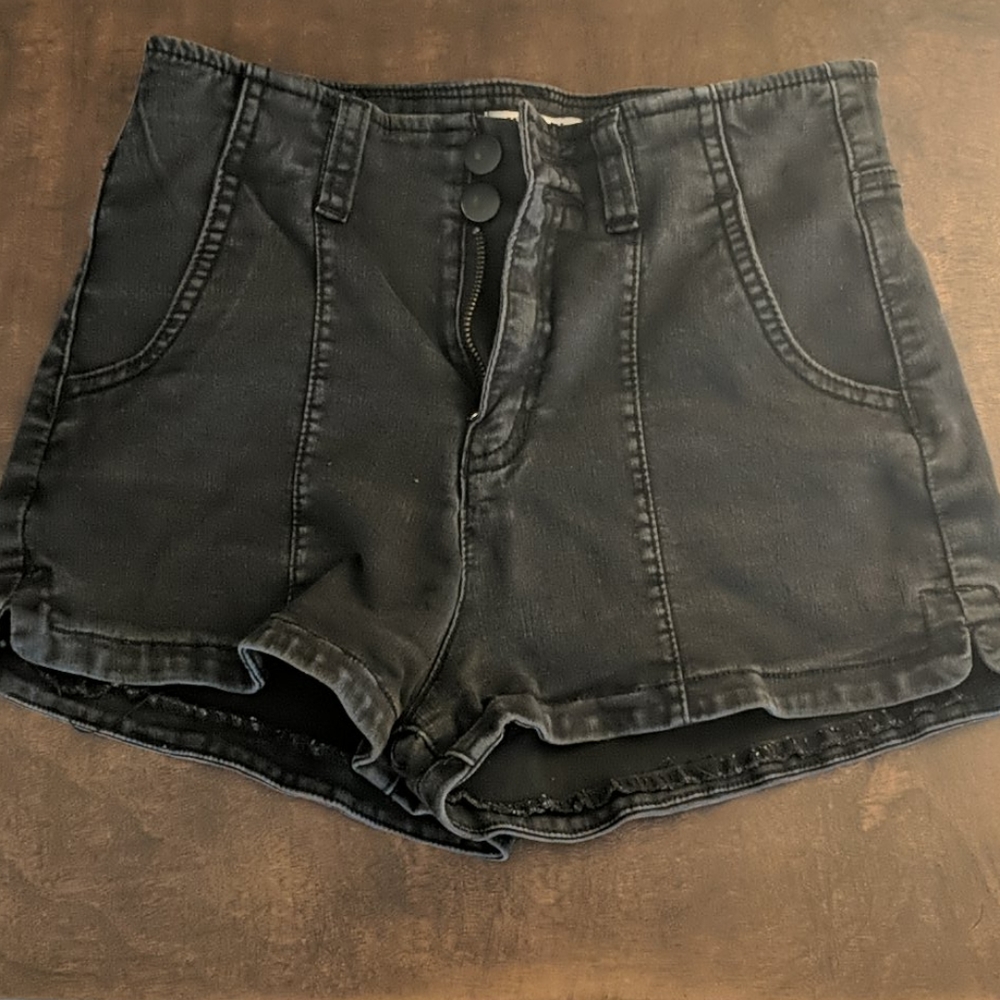 Black high waisted shorts